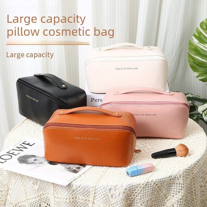 Luxury Skincare Women - Pillow PU Cosmetic Bag Luxury Multi