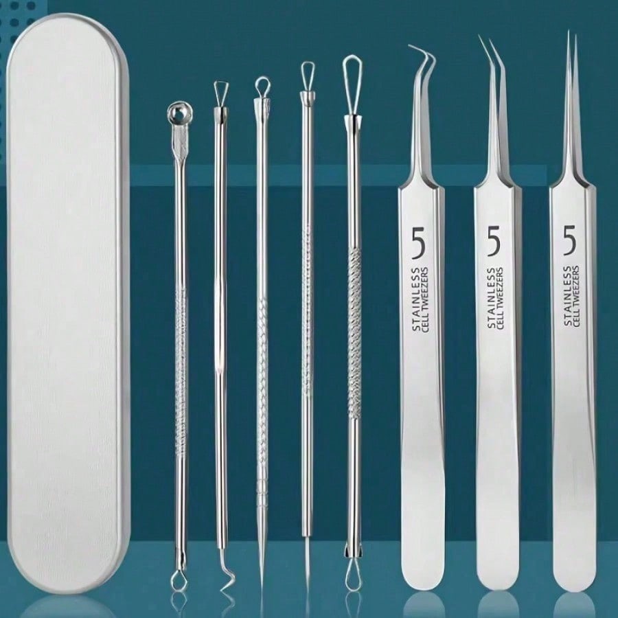 Luxury Skincare Acne - 1/3/8PCS stainless steel blackhead removal tool