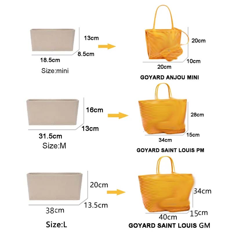 Felt Insert Bag Cosmetic Organ - مراجعة Luxury Skincare Women وسعره