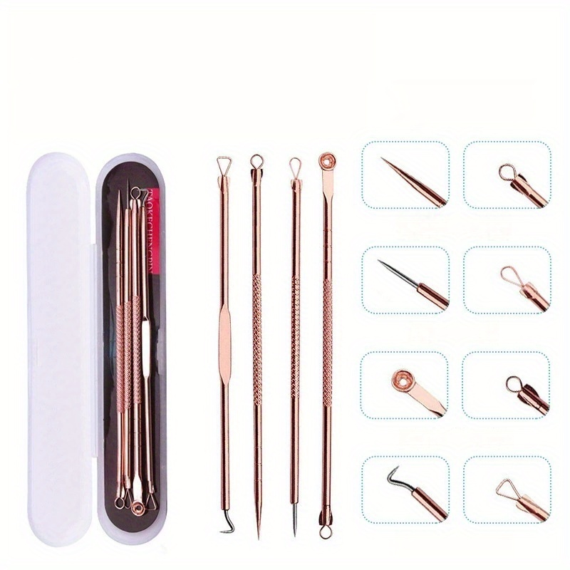 4Pcs Remover Pimple Comedone E - مراجعة Luxury Skincare Acne وسعره