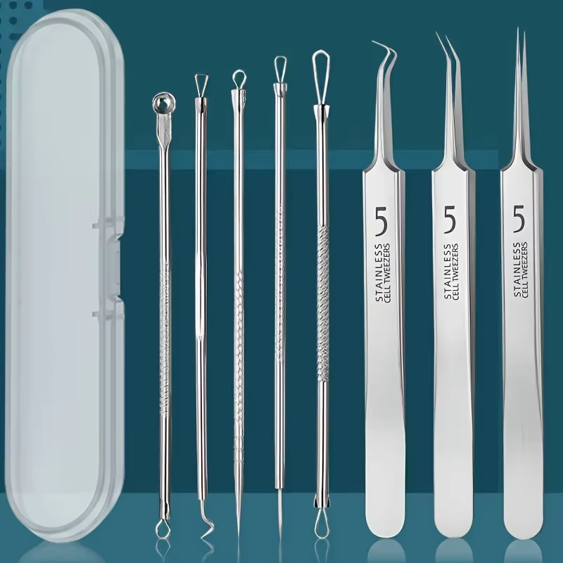 8 Pcs Blackhead Remover Kit –  - مراجعة Luxury Skincare Acne وسعره