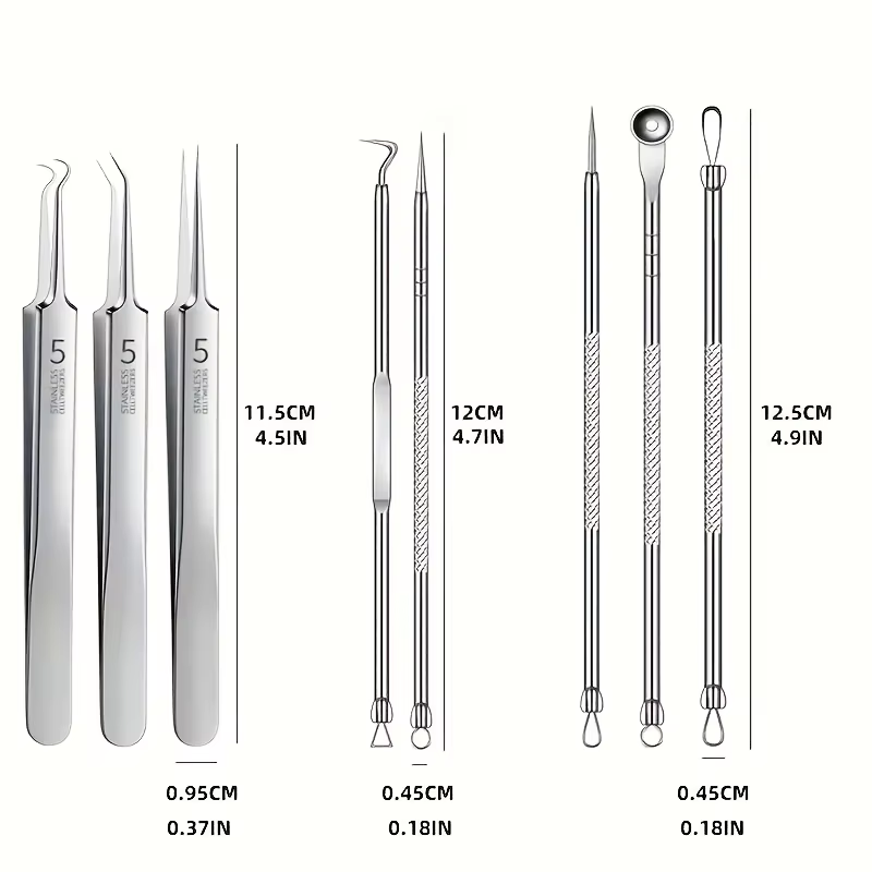 8 Pcs Blackhead Remover Kit –  - مراجعة Luxury Skincare Acne وسعره