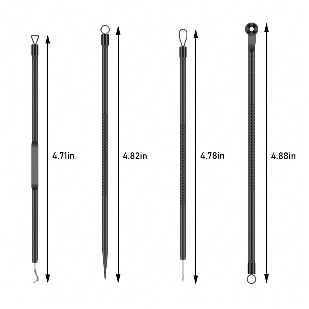 4-piece stainless steel comedo - مراجعة Luxury Skincare Acne وسعره