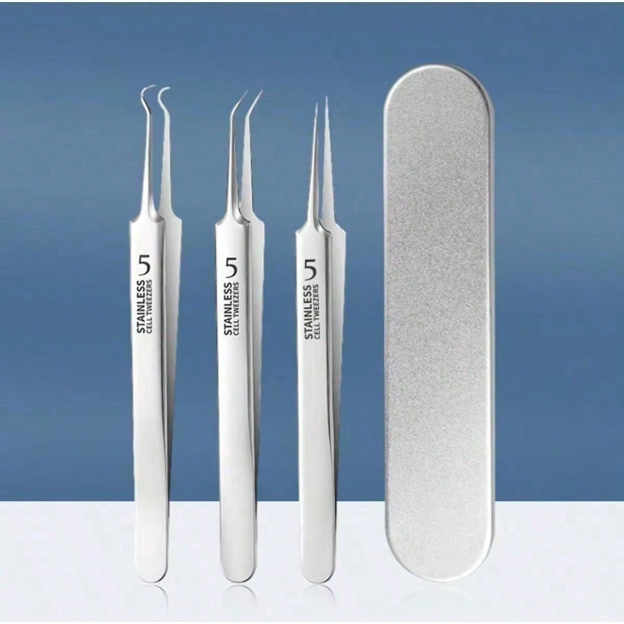 1/3/8PCS stainless steel black - مراجعة Luxury Skincare Acne وسعره