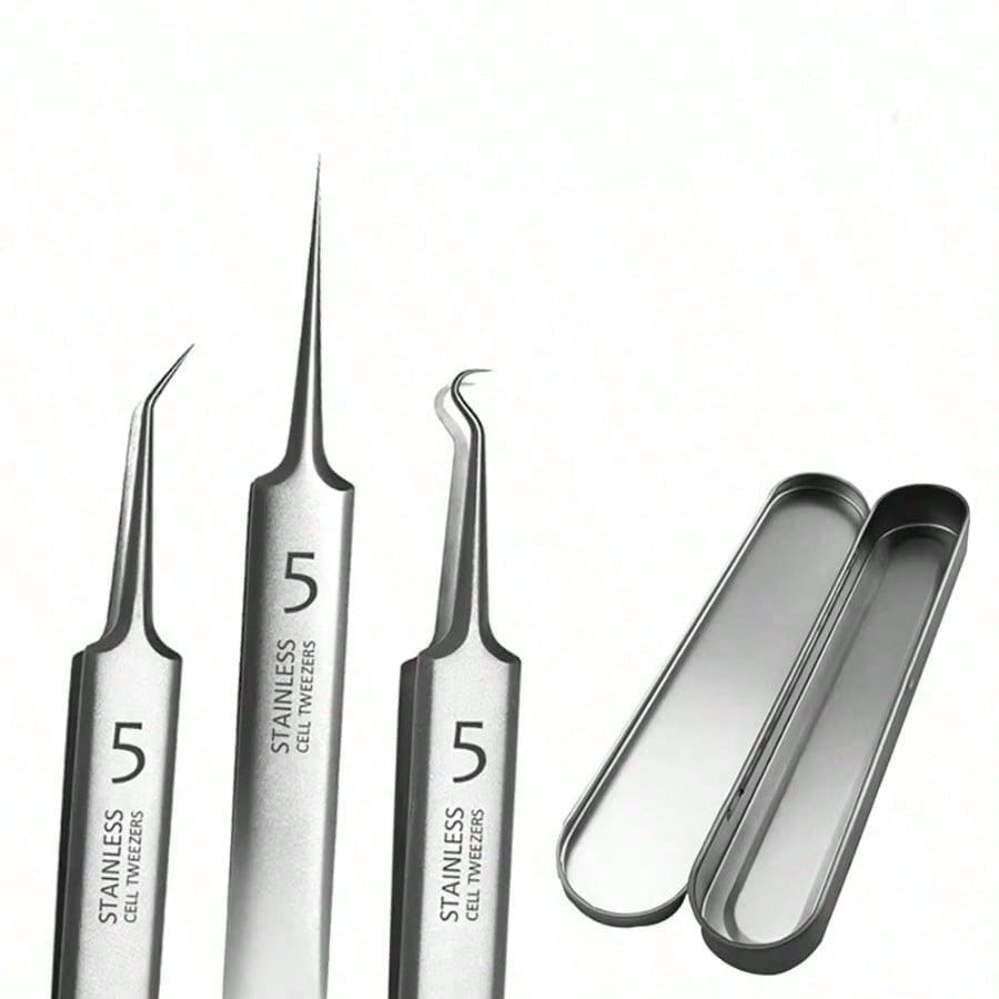 1/3/8PCS stainless steel black - مراجعة Luxury Skincare Acne وسعره