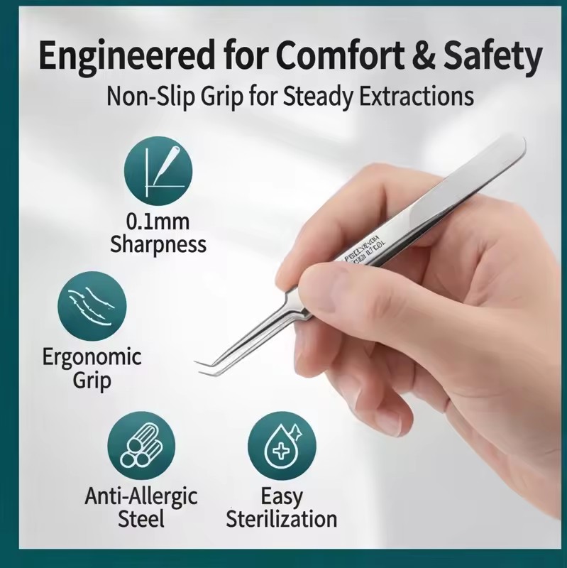 NEW 8PCS Stainless Steel Acne  - مراجعة Luxury Skincare Acne وسعره