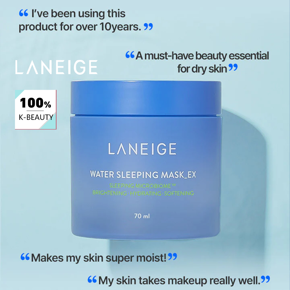 LANEIGE Water Sleeping Mask 70 - مراجعة Luxury Skincare Treatments وسعره