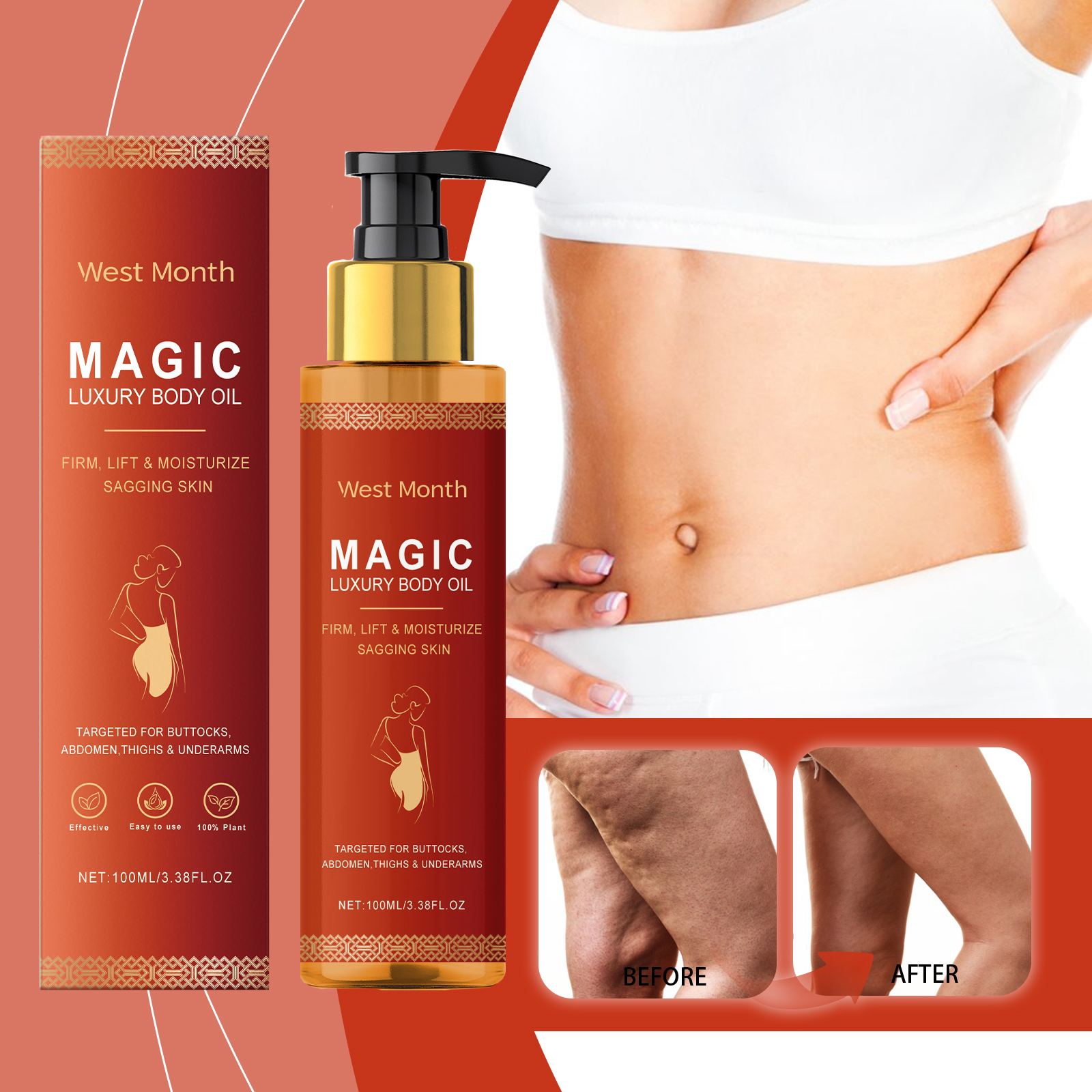 WEST MONTH Magic Luxury Body O - مراجعة Luxury Skincare Products For Women وسعره