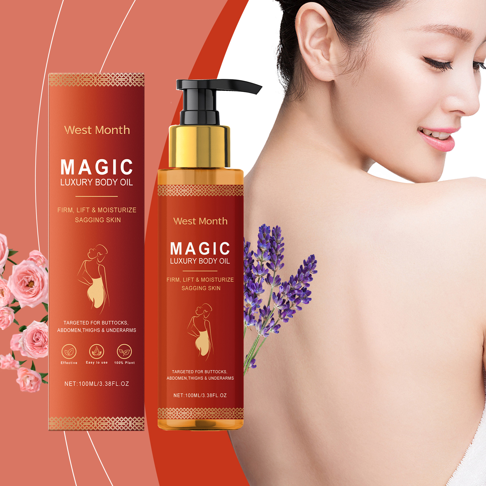 WEST MONTH Magic Luxury Body O - مراجعة Luxury Skincare Products For Women وسعره