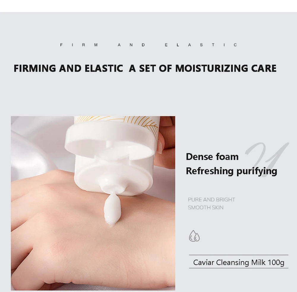 15PCS Caviar Skin Care Set Fac - مراجعة Oligopeptide Wrinkle وسعره