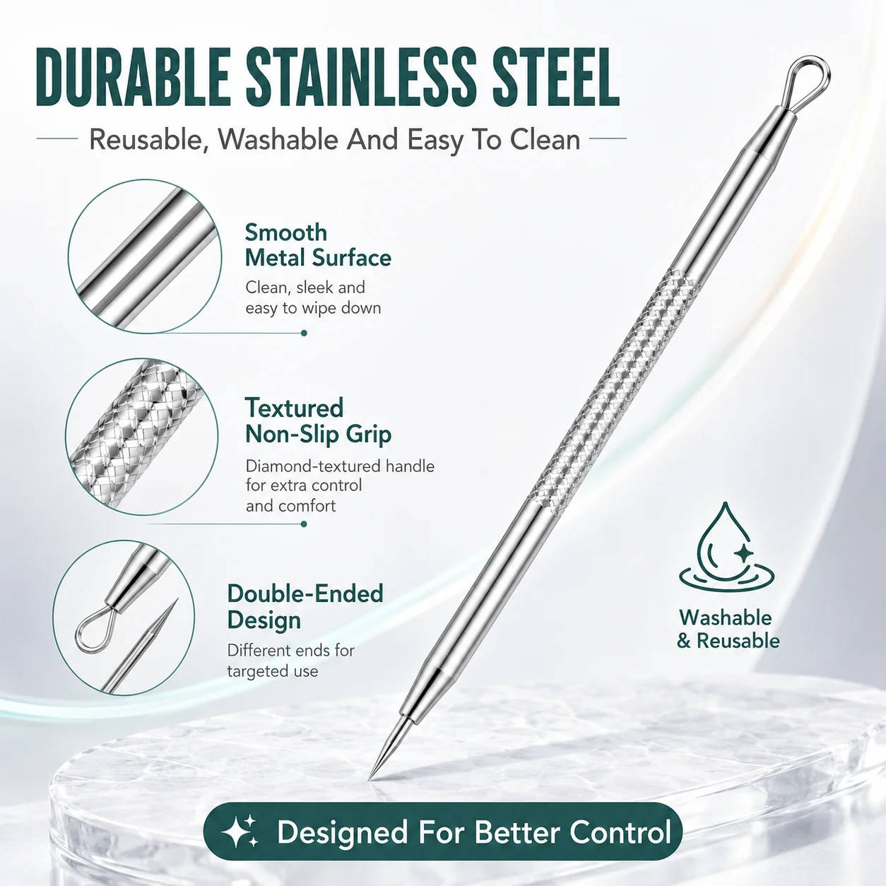8PCS Blackhead Remover Tool Ki - مراجعة Luxury Skincare Acne وسعره